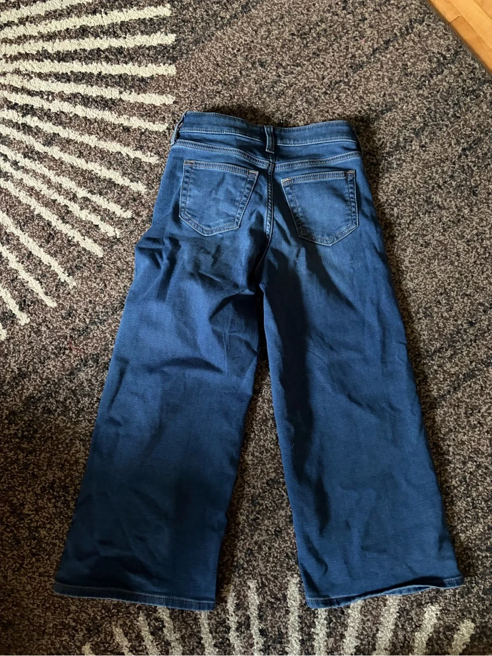 Kid’s Wide-Leg Jeans - Dark Blue